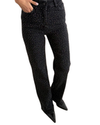 Στολίδια με στρας στο μπροστινό μέρος του τζιν