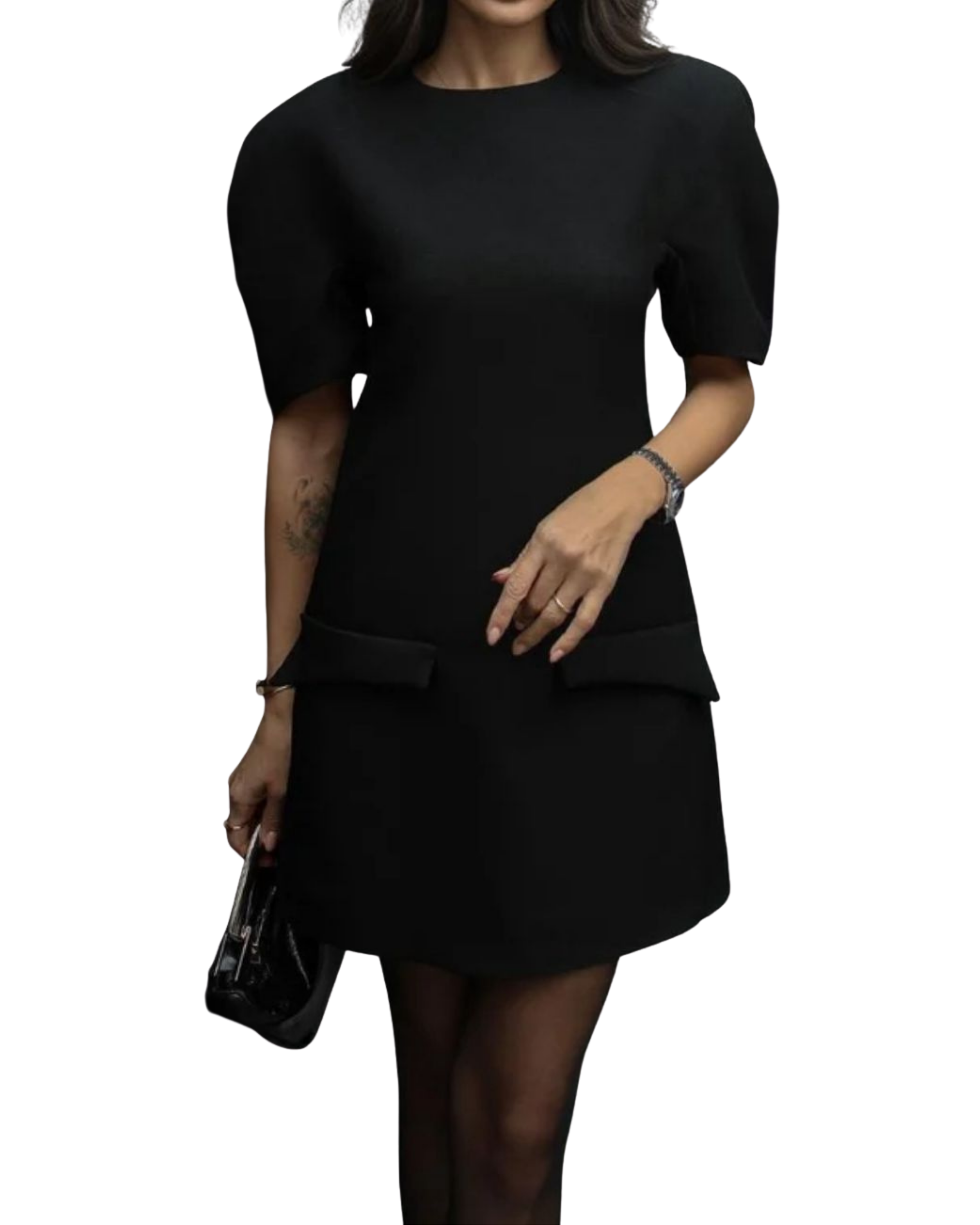 Padded Shoulder Dress