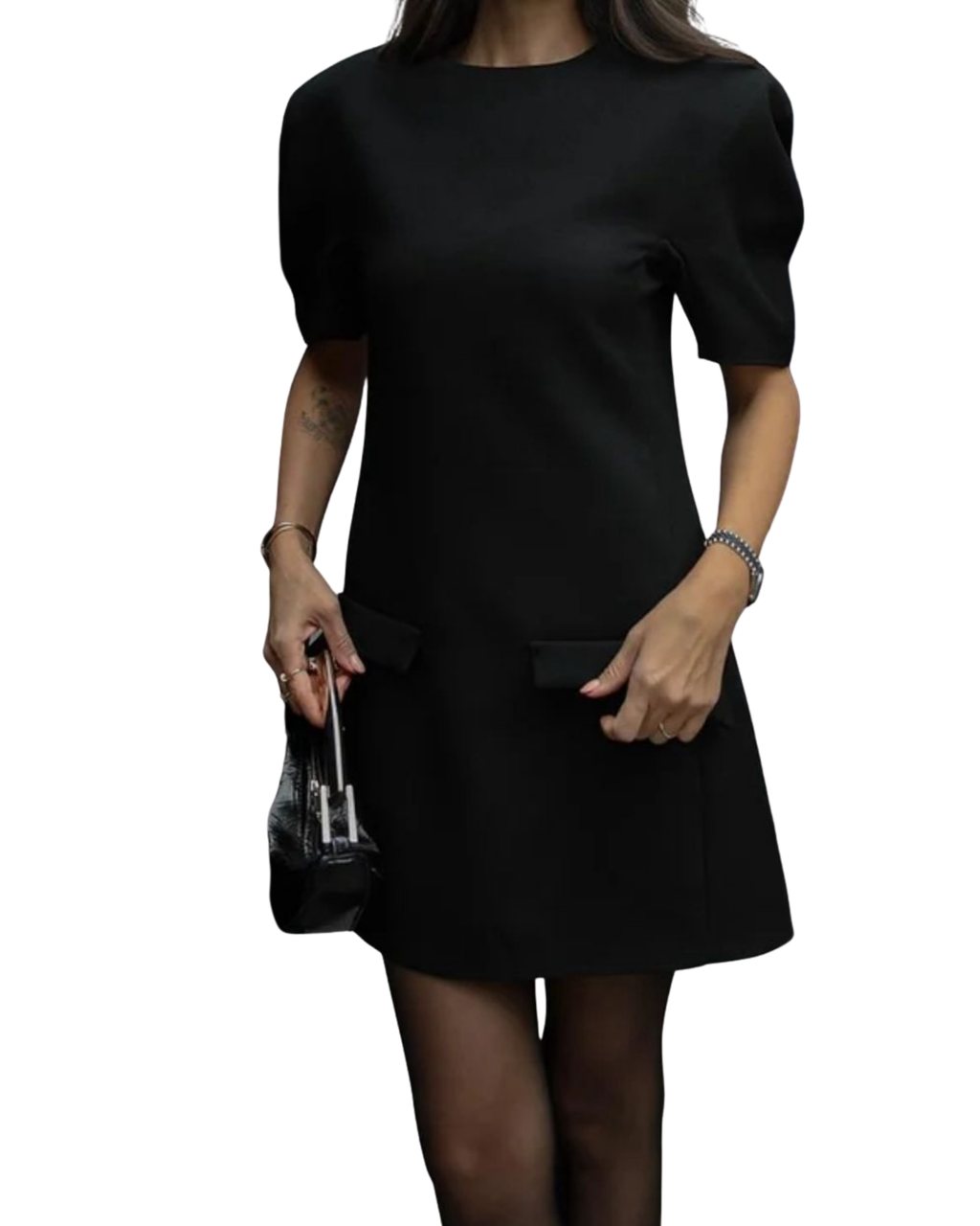 Padded Shoulder Dress