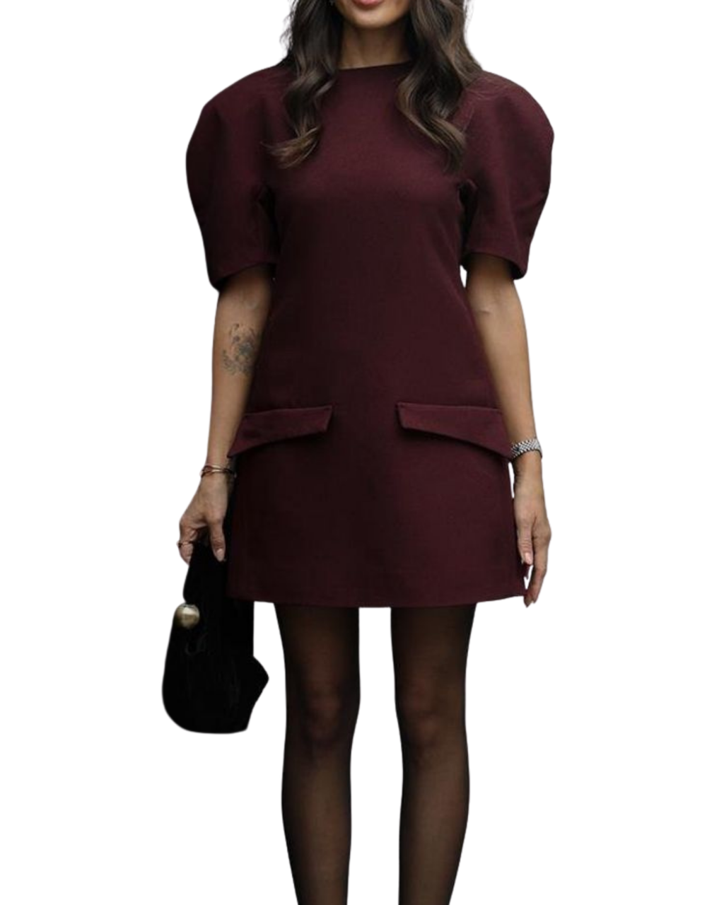 Padded Shoulder Dress