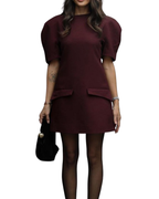 Padded Shoulder Dress