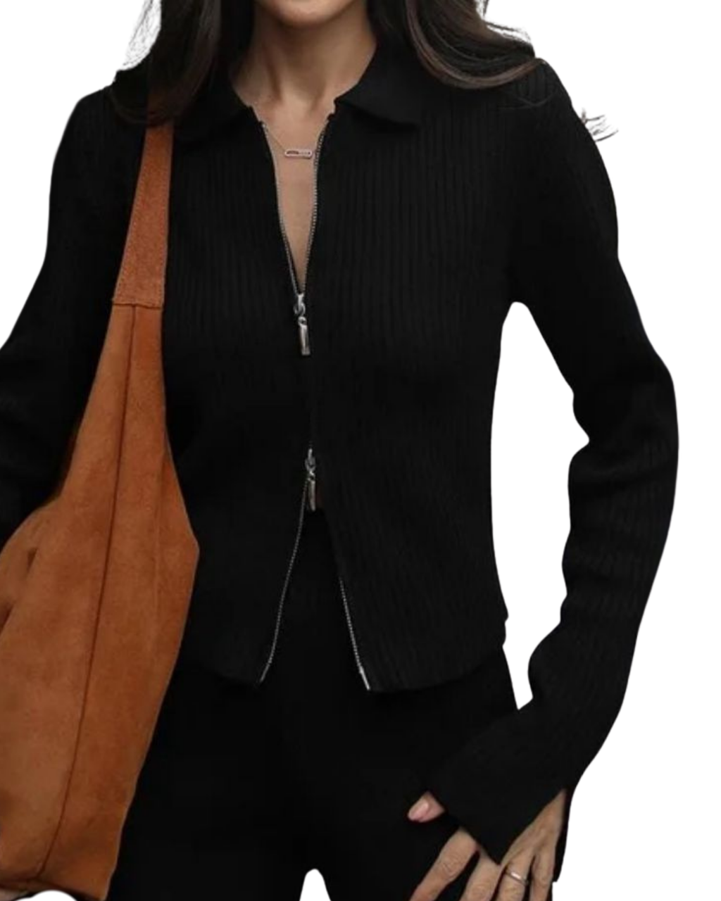 Knitted Set With Zipper