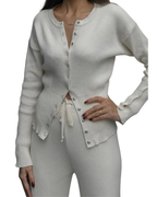 Πλεκτό Σετ με Κουμπιά