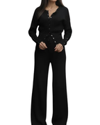 Πλεκτό Σετ με Κουμπιά