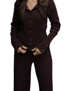 Πλεκτό Σετ με Κουμπιά