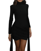 Μίνι φόρεμα με ουρά